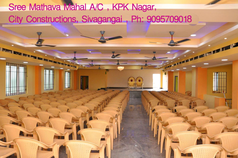 sivagangai marriage halls booking